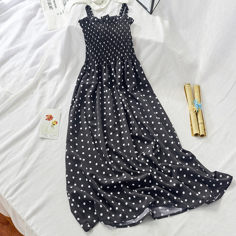 Bandeau ruffled camisole dress