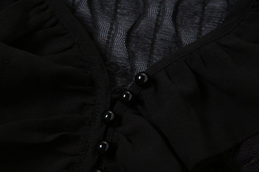 Women's Solid Color Slim Fit Plunge Fashion V-neck Long Sleeve