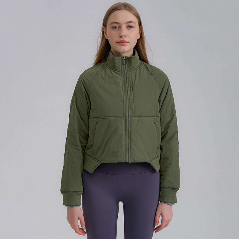 Zipper Short Woman Cotton Dress