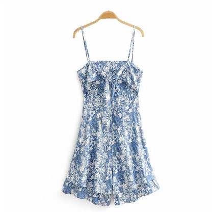 Bandeau floral dress