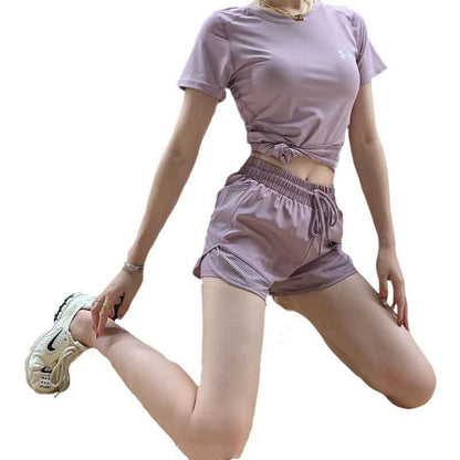 Yoga Fast Dry Exercise Short Sleeve Woman