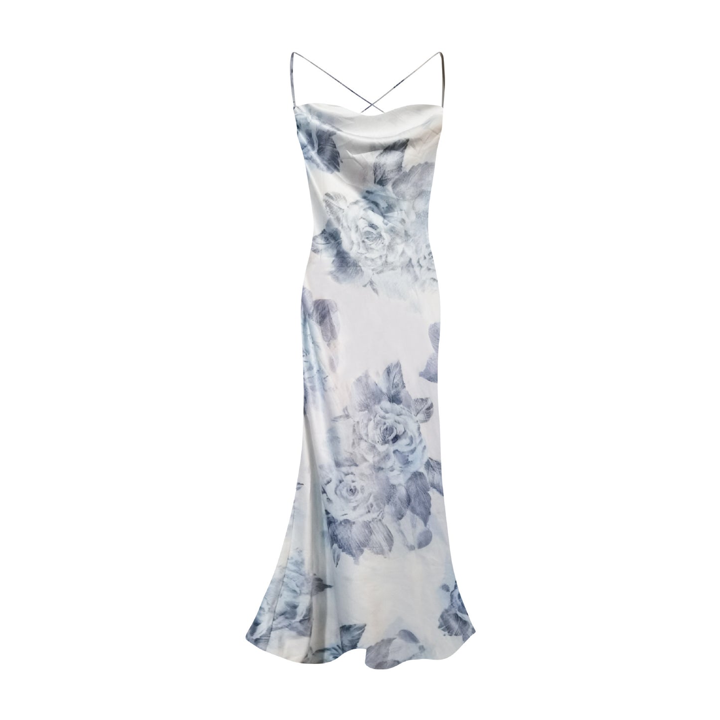 Adjustable Straps Pleated Skirt Floral Skirt