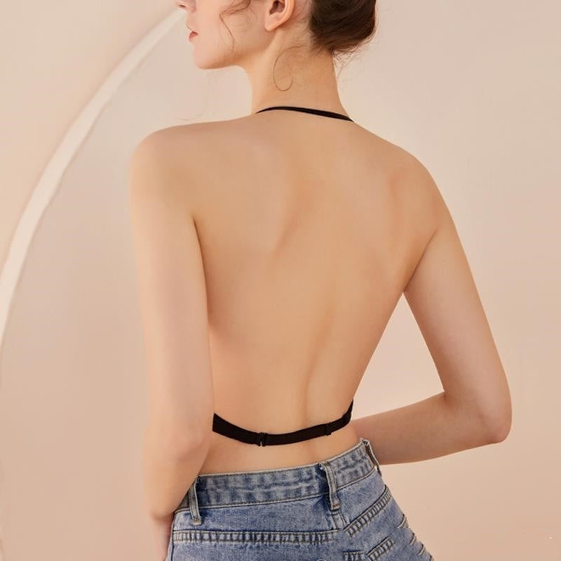 Beauty Back Seamless Push Up Dress Women's Small Chest Underwire Bra Off-the-shoulder