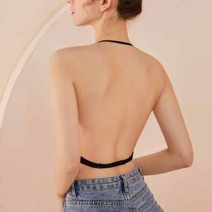 Beauty Back Seamless Push Up Dress Women's Small Chest Underwire Bra Off-the-shoulder