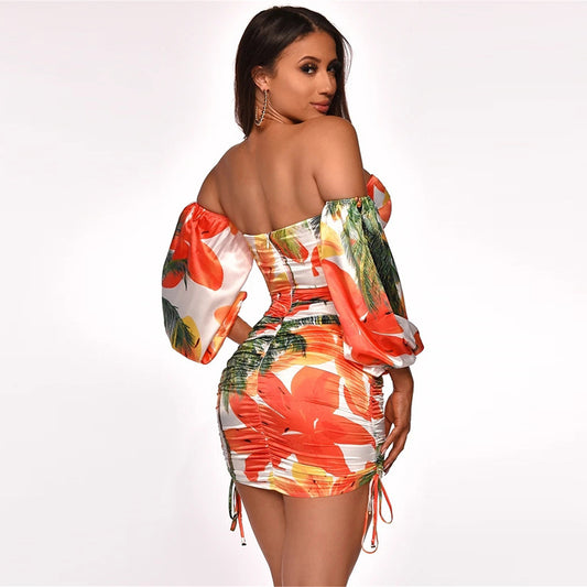 Bandeau strapless bag hip dress