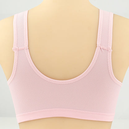 Bras For Women Front Closure Button Bra Wireless Bralette Push Up Brassiere Bra Tube Top Vest Underwear