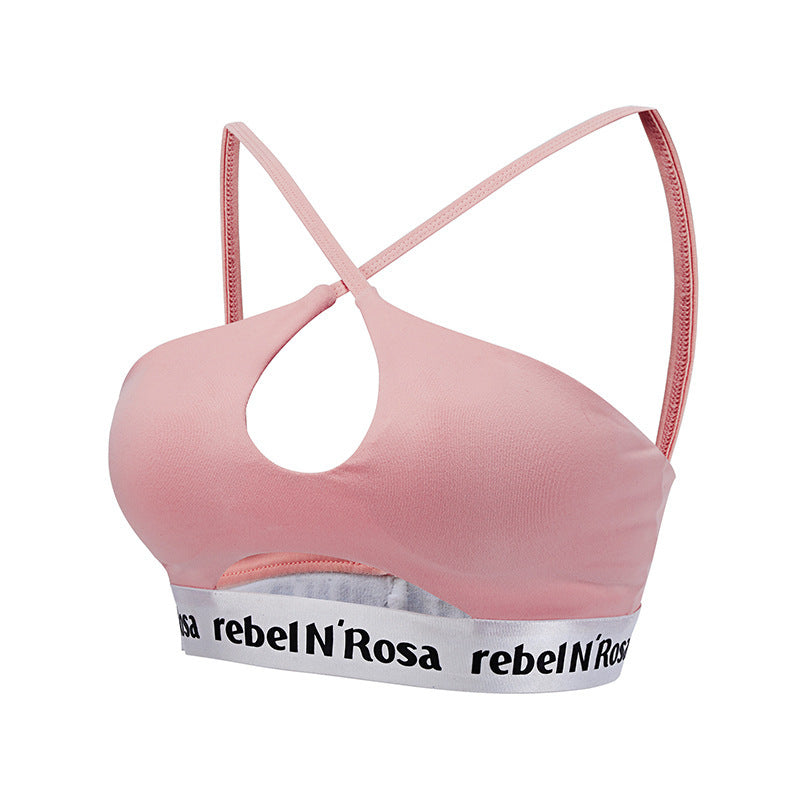 Bandeau cutout cross shoulder straps