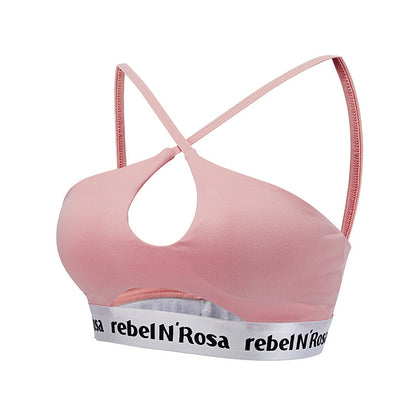 Bandeau cutout cross shoulder straps