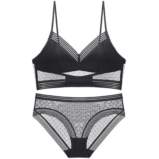 Ladies Big Backless Bralette French Sexy Lace Underwear