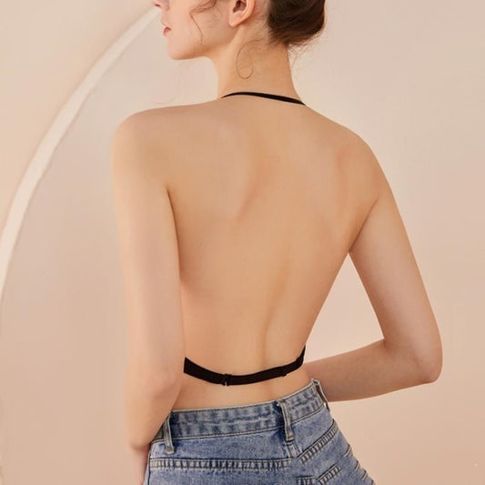 Beauty Back Seamless Push Up Dress Women's Small Chest Underwire Bra Off-the-shoulder