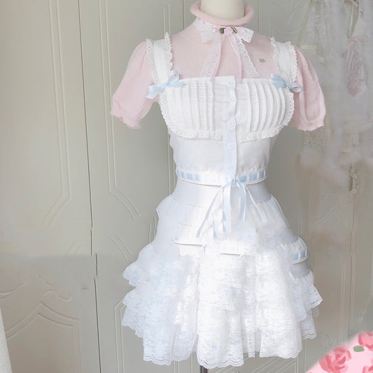 Women's Fashion Ribbon Ties Bow Embroidery Bralette Top