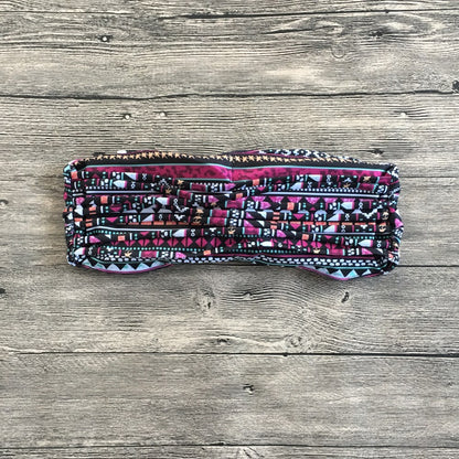 Bandeau printed bikini split swimsuit