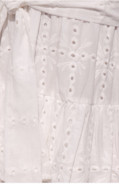 Beach skirt V-neck cutout dress