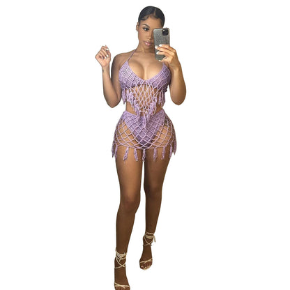 Adogirl Summer Beach Sexy Bikini Women Swimwear Hollow Out