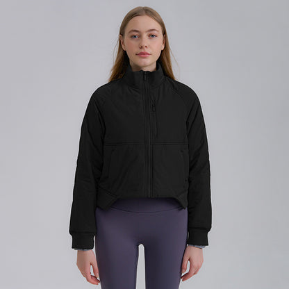 Zipper Short Woman Cotton Dress