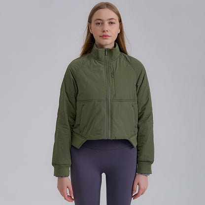 Zipper Short Woman Cotton Dress