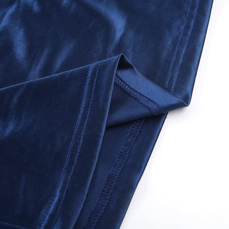 YL24531 Satin Sexy Slit Camisole Gown Dress Women